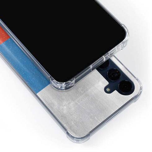 Russian Flag Distressed Galaxy S24 Clear Case