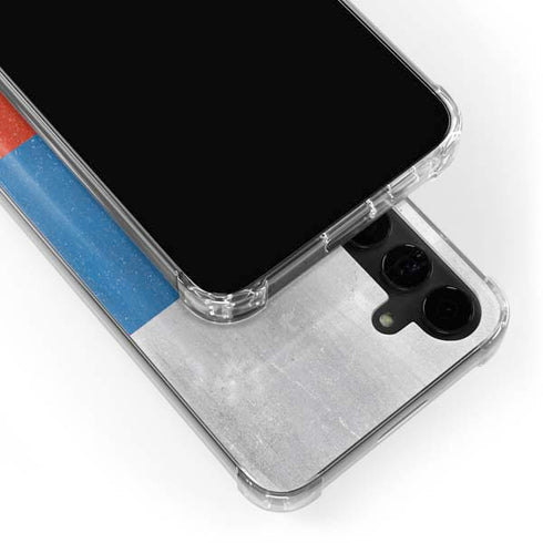 Russian Flag Distressed Galaxy S24 Plus Clear Case