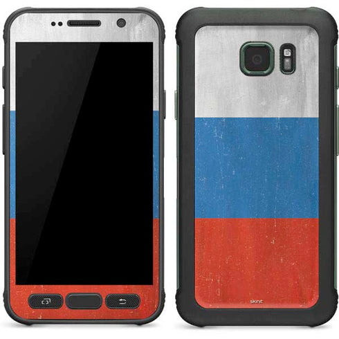 Russian Flag Distressed Galaxy S7 Active Skin