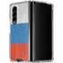 Russian Flag Distressed Galaxy Z Fold4 5G Clear Case