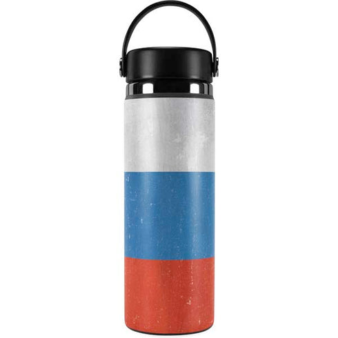 Russian Flag Distressed Hydro Flask 20oz Wide Mouth Skin