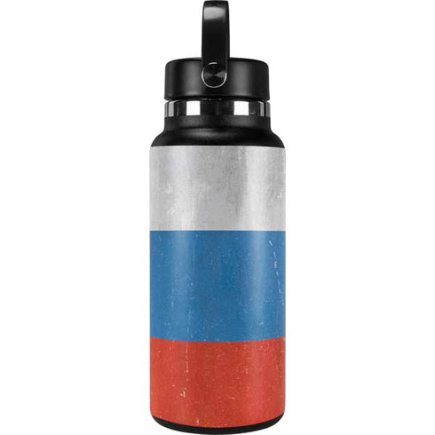 Russian Flag Distressed Hydro Flask 32oz Wide Mouth Skin
