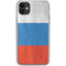 Russian Flag Distressed iPhone 11 Clear Case