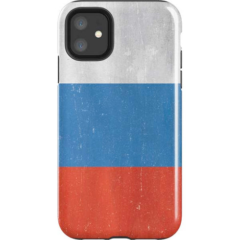 Russian Flag Distressed iPhone 11 Impact Case