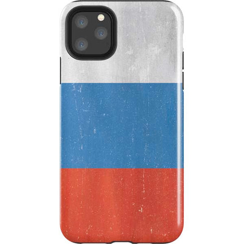 Russian Flag Distressed iPhone 11 Pro Max Impact Case