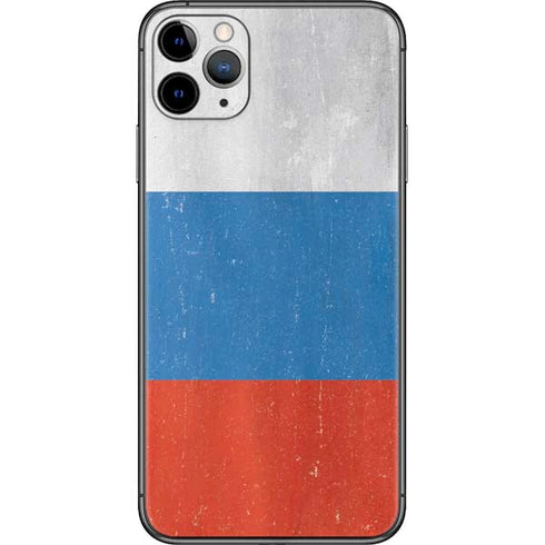 Russian Flag Distressed iPhone 11 Pro Max Skin