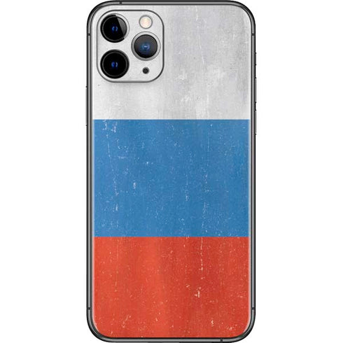 Russian Flag Distressed iPhone 11 Pro Skin