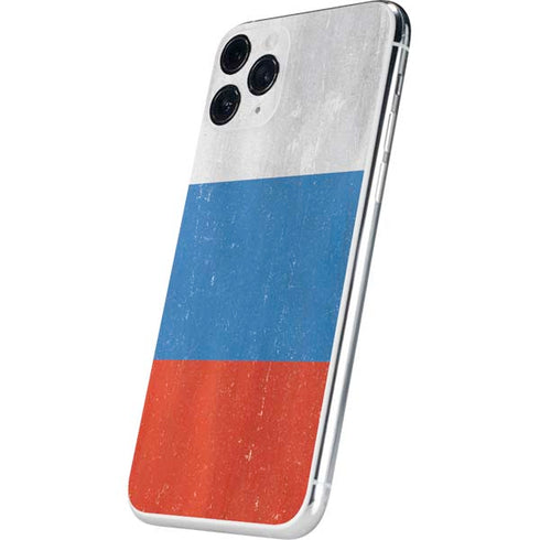 Russian Flag Distressed iPhone 11 Pro Skin