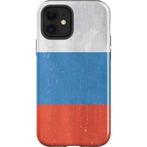Russian Flag Distressed iPhone 12 Impact Case