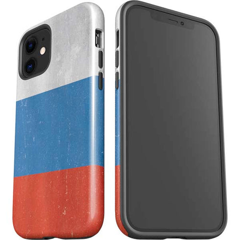 Russian Flag Distressed iPhone 12 Mini Impact Case