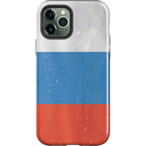 Russian Flag Distressed iPhone 12 Pro Max Impact Case
