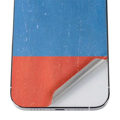 Russian Flag Distressed iPhone 12 Pro Skin