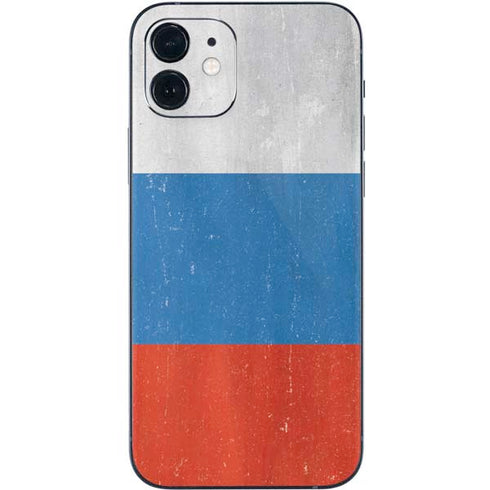 Russian Flag Distressed iPhone 12 Skin