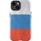 Russian Flag Distressed iPhone 15 Plus Impact Case