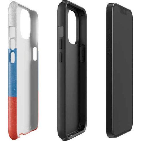 Russian Flag Distressed iPhone 15 Plus Impact Case