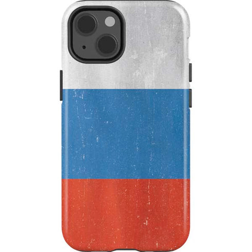 Russian Flag Distressed iPhone 15 Impact Case