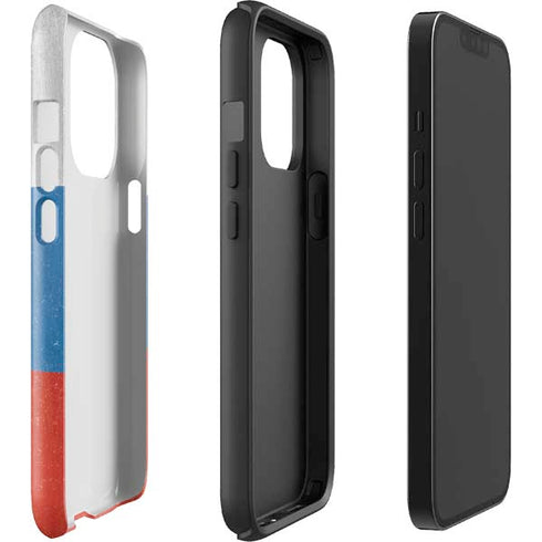 Russian Flag Distressed iPhone 14 Pro Impact Case
