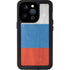 Russian Flag Distressed iPhone 14 Pro Waterproof Case