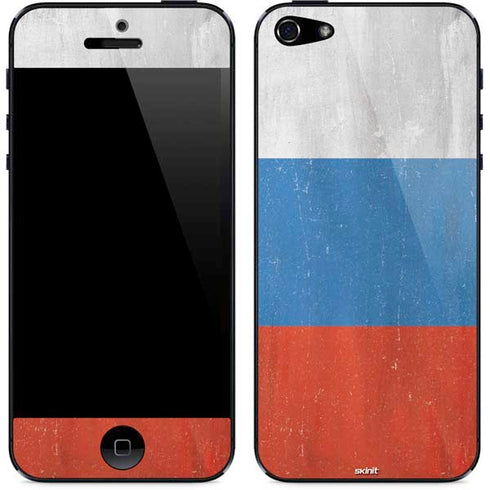 Russian Flag Distressed iPhone 5/5s/5SE Skin