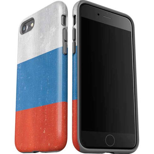 Russian Flag Distressed iPhone SE (2nd & 3rd Gen) Pro Case