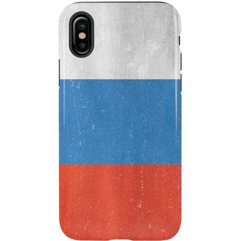 Russian Flag Distressed iPhone X Pro Case
