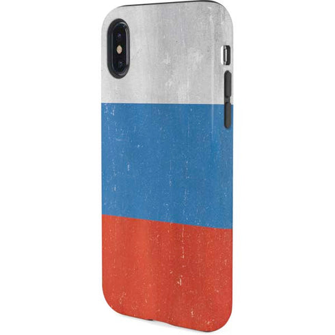 Russian Flag Distressed iPhone X Pro Case