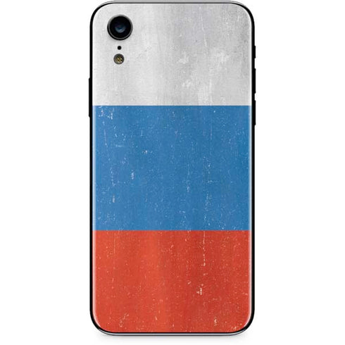 Russian Flag Distressed iPhone XR Skin