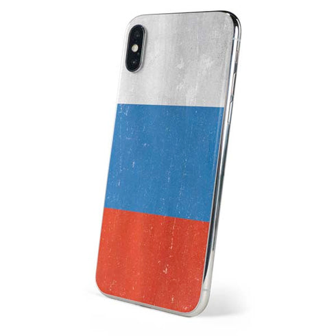 Russian Flag Distressed iPhone XS Max Skin