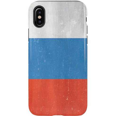 Russian Flag Distressed iPhone XS Pro Case