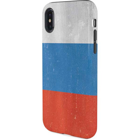 Russian Flag Distressed iPhone XS Pro Case