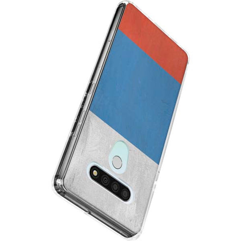 Russian Flag Distressed LG Stylo 6 Clear Case