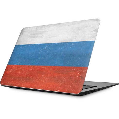 Russian Flag Distressed Apple MacBook Skin