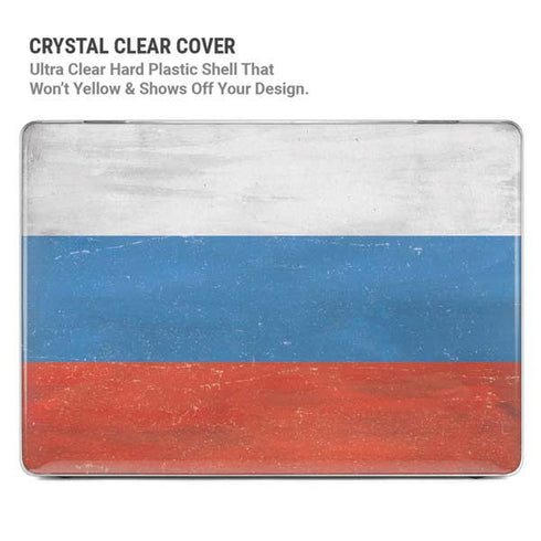Russian Flag Distressed MacBook Pro 16in (2021-25) Case plus Skin