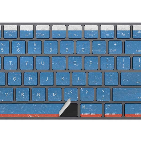 Russian Flag Distressed Magic Keyboard with Numeric Keypad Skin