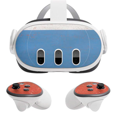 Russian Flag Distressed Meta Quest 3  Skin