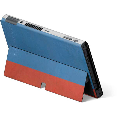 Russian Flag Distressed Nintendo Switch OLED (2021) Skin
