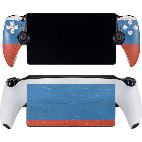 Russian Flag Distressed PlayStation Portal Remote Player Skin