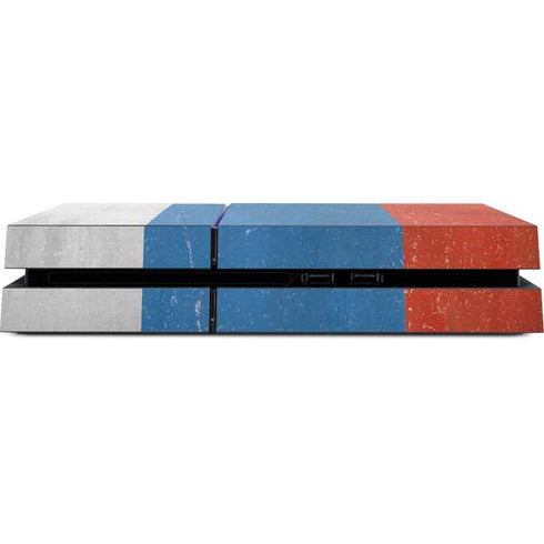 Russian Flag Distressed PS4 Console Skin