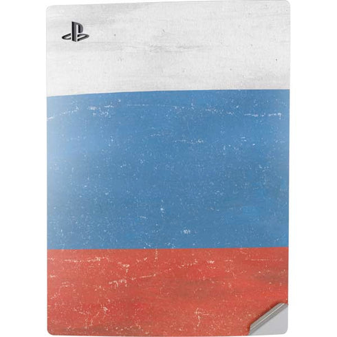 Russian Flag Distressed PS5 Digital Edition Console Skin