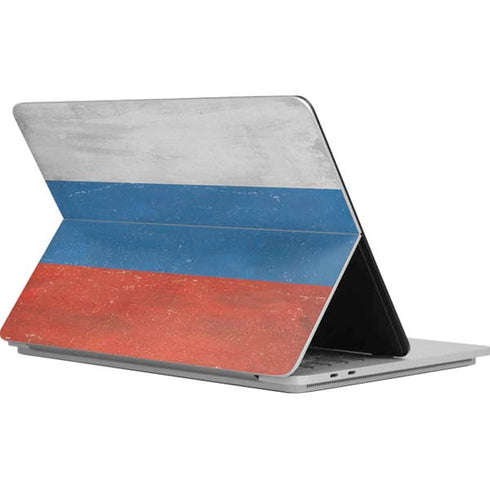 Russian Flag Distressed Surface Laptop Studio Skin