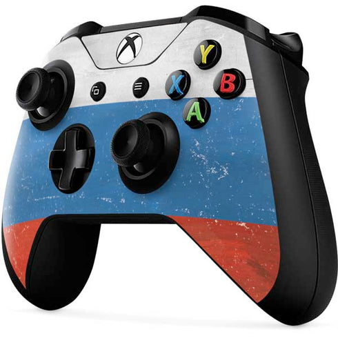 Russian Flag Distressed Xbox One X Controller Skin