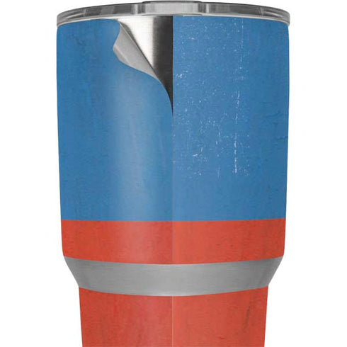 Russian Flag Distressed Yeti 30oz Rambler Tumbler Skin