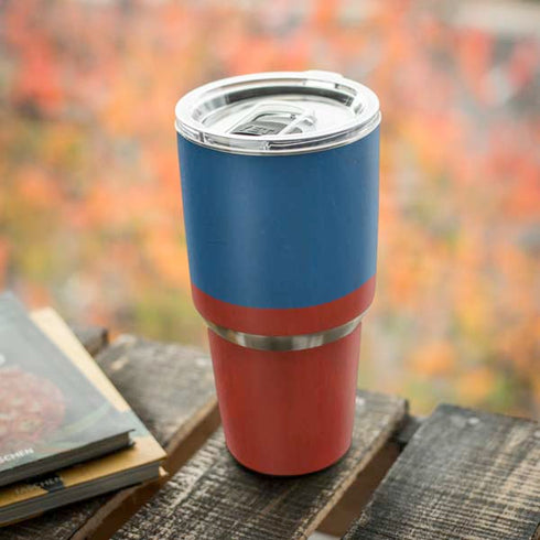 Russian Flag Distressed Yeti 30oz Rambler Tumbler Skin