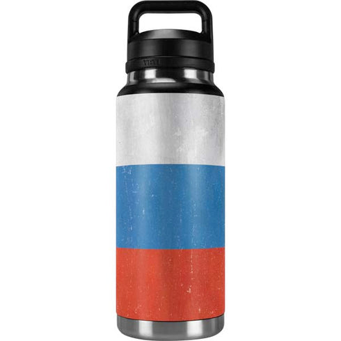 Russian Flag Distressed YETI Rambler 36oz Bottle Skin