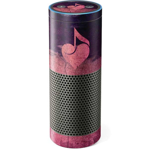 Rustic Musical Heart Amazon Echo Skin