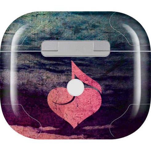 Rustic Musical Heart Apple AirPods (3rd Gen 2021) Skin
