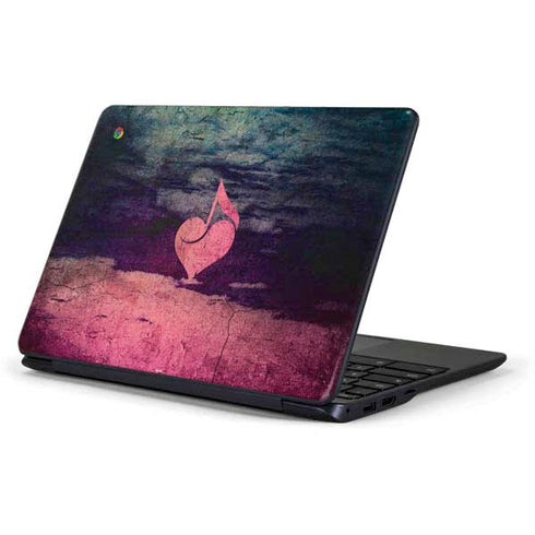 Rustic Musical Heart Samsung Chromebook Skin