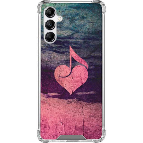 Rustic Musical Heart Galaxy A14 5G Clear Case