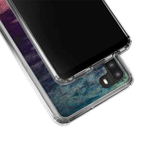 Rustic Musical Heart Galaxy A21 Clear Case