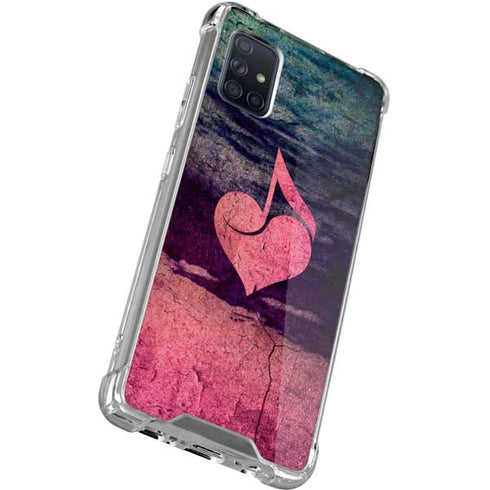Rustic Musical Heart Galaxy A71 5G Clear Case